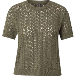 Only - T-shirt - Bruin - Katoen/Polyester