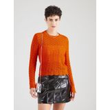 ONLY - ONLSAGA - Trui - oranjerood - Lange Mouw - Slanke Pasvorm