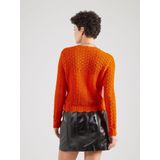 ONLY - ONLSAGA - Trui - oranjerood - Lange Mouw - Slanke Pasvorm