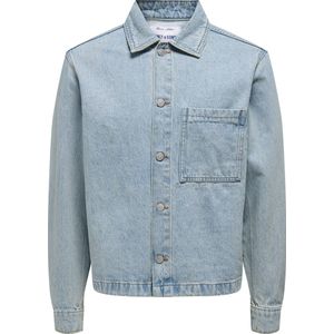 Onssprick - Denim Jas - Katoen - O-hals - Knoopsluiting - Tijdloos