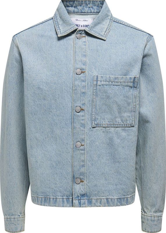 Onssprick - Denim Jas - Katoen - O-hals - Knoopsluiting - Tijdloos