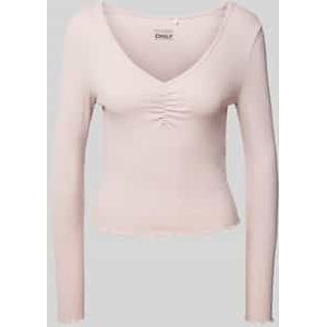 ONLY Langarmshirt »ONLBETTY L/S V-NECK TOP CC JRS«