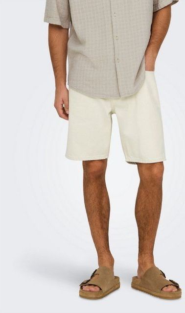 Only & Sons - Onsedge - Korte Broeken - Ecru - Denim