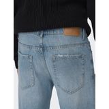 EDGE - Straight Fit Jeans - Gebleekt - Mid Waist - Denim