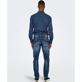 Onsweft - Mid Waist - Slim Fit Jeans - Licht Verwassen Dark Denim - Super Stretch Denim