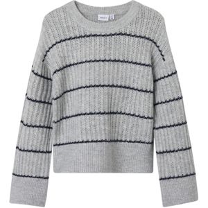 Name It Blouse - Gebreid - NKfTitina - Light Grey Melange