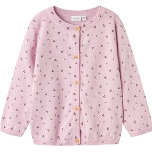 Name it - Nmfbasine Ls Knit Cardigan - Orchidée - 100% Katoen Biologisch