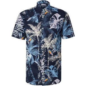 Overhemd - Lichtblauw - Keperstof - Korte Mouwen - Comfort Fit