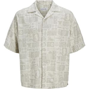 JACK&JONES - JJWAYNE AOP RESORT SHIRT SS - Heren Overhemden