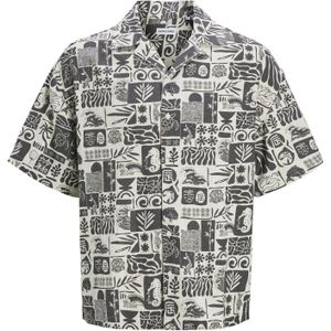 JACK&JONES - JJWAYNE AOP RESORT SHIRT SS - Heren - Overhemd - Kleur