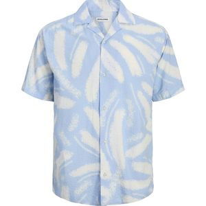 Jack & Jones - Alberto - Overhemd - Korte Mouwen - Seersucker - Blauw