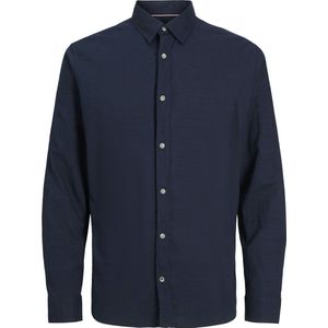Jack & Jones - Overhemd - Navy - 100% Katoen