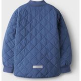 NAME IT - Gewatteerde Jas - Blauw - Doorgestikt - Lange Mouwen