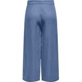 ONLY - ONLCharis - Driekwartbroek - Blauw - Wide Leg - High Waist