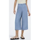 ONLY - ONLCharis - Driekwartbroek - Blauw - Wide Leg - High Waist