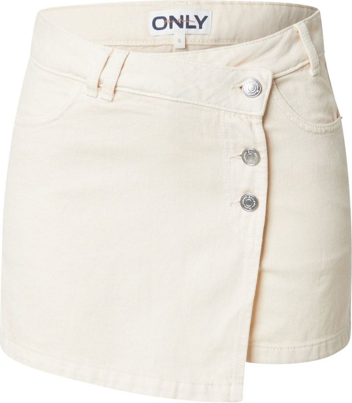 ONLY - ONLMilly - Jeans - Beige - Regular Fit - Korte Lengte