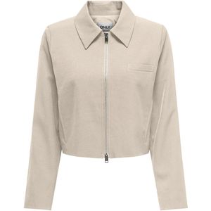 ONLHELENE Life L/S Zip Jacket CC TLR, wit (whitecap gray), 42