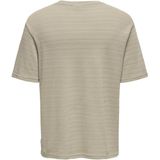 Onsgivo - T-shirt - Gebreide Pullover - Ronde Hals - Korte Mouwen - Regular Fit
