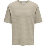 Onsgivo - T-shirt - Gebreide Pullover - Ronde Hals - Korte Mouwen - Regular Fit