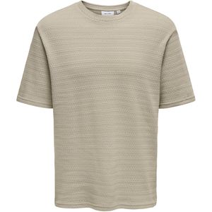 Onsgivo - T-shirt - Gebreide Pullover - Ronde Hals - Korte Mouwen - Regular Fit