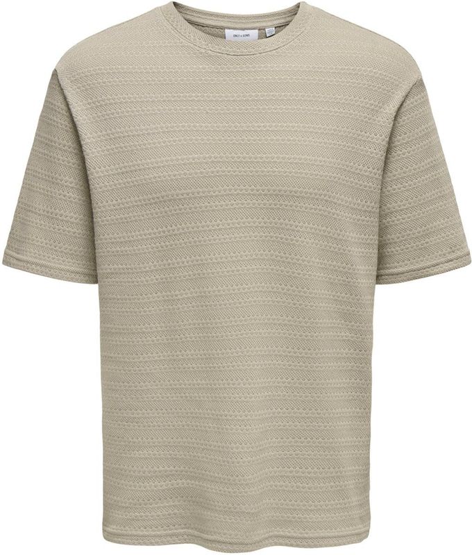 Onsgivo - T-shirt - Gebreide Pullover - Ronde Hals - Korte Mouwen - Regular Fit