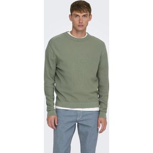 Only&sons - Onstony Ds 12 Ls Waffle Crew Knit Noos - Heren - Gebreide Truien