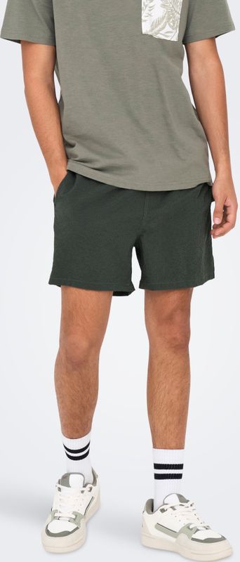 Only & Sons - Zwembroek - Blauw - Seersucker - Normale Pasvorm