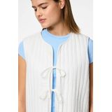 PIECES - PCMASTINA - Gilet - Wit - Katoen