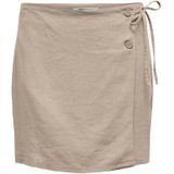 Onlcaro - Korte Rok - Mid Waist - Knoopsluiting