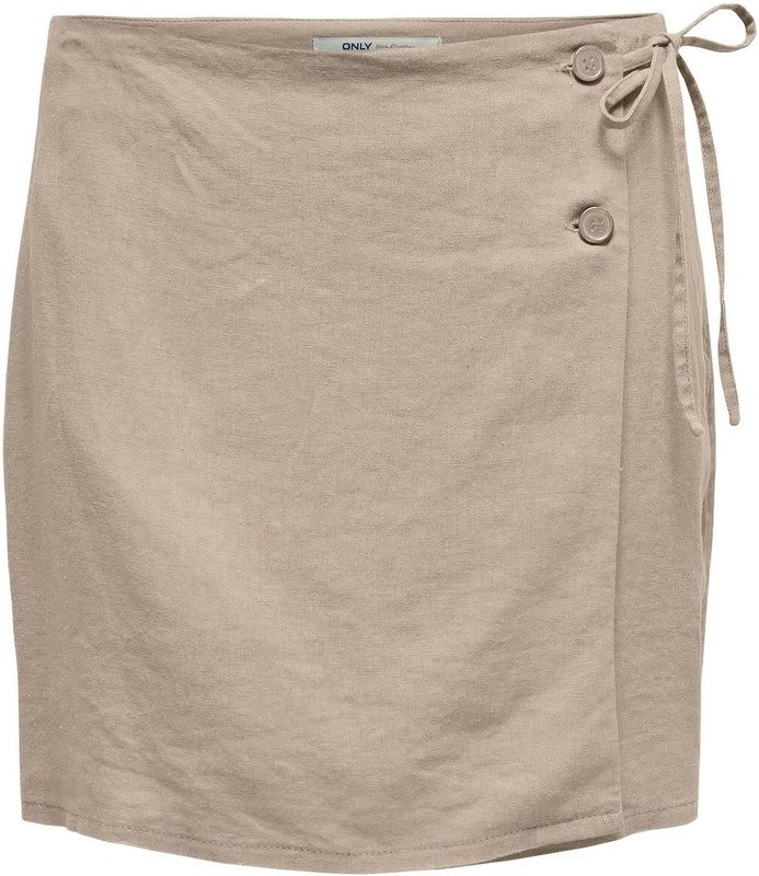 Onlcaro - Korte Rok - Mid Waist - Knoopsluiting