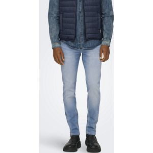 Slim Fit Jeans - Light Was - Stretch Denim - Mid Waist