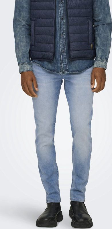Onsweft - Mid Waist Slim Fit Jeans - Light Denim - Stretchmateriaal