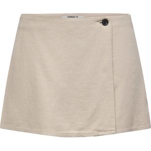 ONLY - ONLCaro - Wikkelrok - Ecru - Minirok