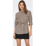 Only - Onlaris Life 45 - Blazer - Taupe - 93% Viscose, 7% Polyester