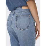 Only - Straight Jeans - Licht Medium Blauw - Denim - Dames