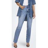 Only - Straight Jeans - Licht Medium Blauw - Denim - Dames