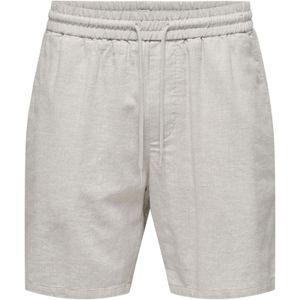 Onstel - Regular Fit Shorts - Groen - Katoen - Elastische Tailleband