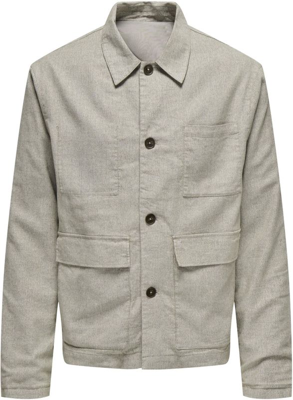 Onskane - Jas - V-Hals - Lange Mouwen - Knoopsluiting