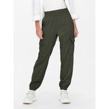 ONLY - Cargobroek - Effen - ONLARIS - Tapered - High Waist - 7/8 Lengte