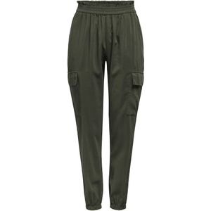 ONLY - Cargobroek - Effen - ONLARIS - Tapered - High Waist - 7/8 Lengte