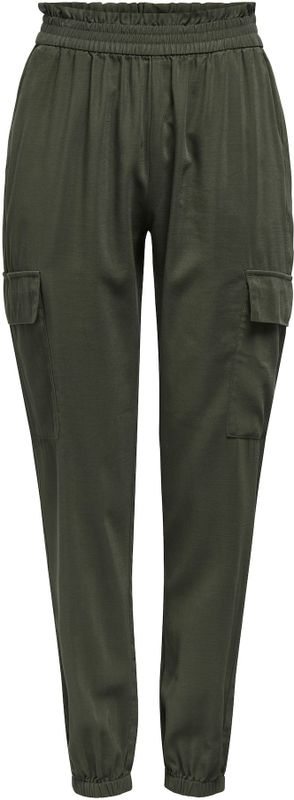 ONLY - Cargobroek - Effen - ONLARIS - Tapered - High Waist - 7/8 Lengte