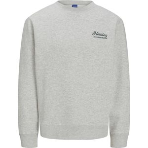Jack & Jones - Bradley Cleveland - Sweater - Lichtgrijs - Relaxed Fit, 61% Polyester, 39% Katoen