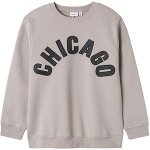 Name it kids Jongens Nkmbifinn Ls Nreg Sweat Unb, asgrijs, 134-140