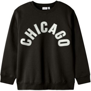 Nkmbifinn Ls Nreg Sweat Unb, zwart, 146/152 cm