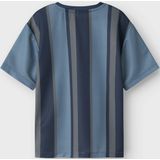 Top - Rubberen Print - V-hals - Korte Mouwen - Jersey - Regular Fit