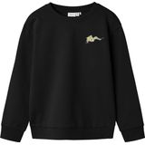 NAME IT - Nkmtegeo Ls Nreg - Sweatshirt - Zwart - Katoen - 1 stuk