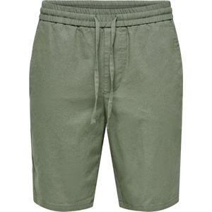 Only - Linus - Korte Broek - Zwart - Katoen/Linnen