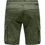 Korte Broeken - Cargo - Groen - Katoen
