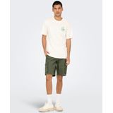 Korte Broeken - Cargo - Groen - Katoen