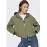Onlbealo - Jas - Tussenjas - Met Capuchon - Lange Mouwen, Ritssluiting, Zijzakken met Drukknoopsluiting